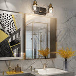 2 light vintage bathroom wall sconce farmhouse glass wall light over mirror