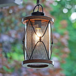 Farmhouse pendant light rust lantern hanging light