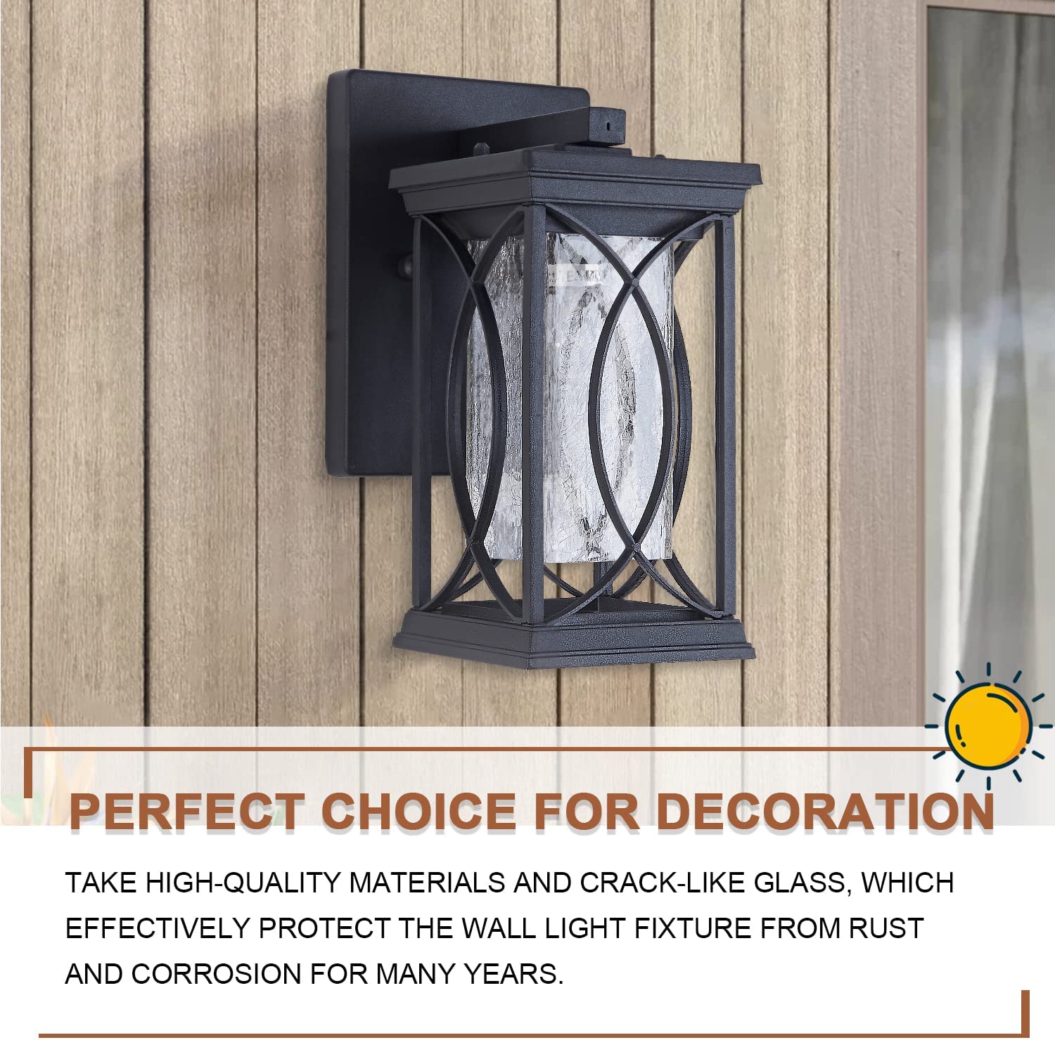 Industrial outdoor wall light fixture aluminum exterior wall lamp