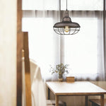 Cage farmhouse pendant light vintage farmhouse light fixtures with Oil rubbed bronze finish