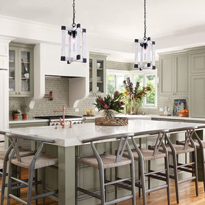 Industrial glass Pendant Lighting antique adjustable pendant lamp for kitchen and dining