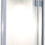 Modern wall sconce glass wall light with chrome finish