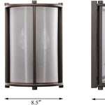 2 Light hallway wall lights vintage wall lamp with dark bronze finish