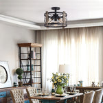 3 light farmhouse rustic ceiling light fixture with matte black finish