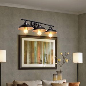 3 light vanity wall sconce industrial black wall light fixture