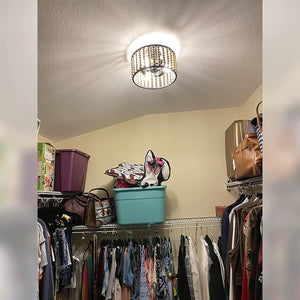 3 light wood beads ceiling light fixture farmhouse boho black ceiling lamp