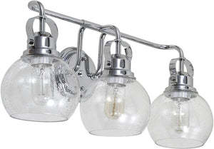 3 Light bubble glass wall lights Contemporary chrome wall lamp with chrome finish