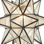 Movarian pendant light vintage star pendant lamp with black finish