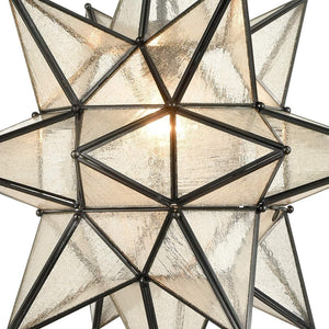 Movarian pendant light vintage star pendant lamp with black finish