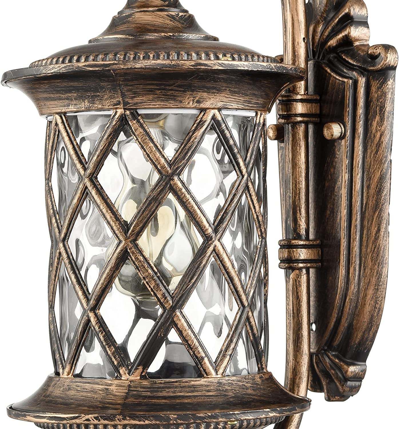 Retro wall lights vintage wall light with glass shade