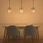 Vintage pendant lamp cage rust wood pendant light fixture