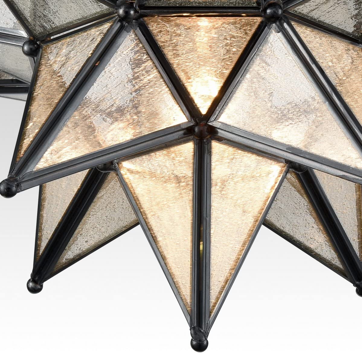 Moravian star ceiling light boho flush mount ceiling fixture