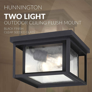 2 light ceiling flush mount industrual black ceiling light fixture