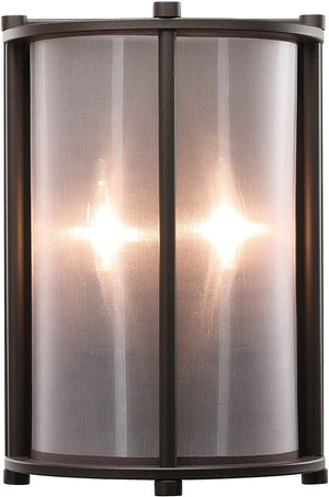 2 Light hallway wall lights vintage wall lamp with dark bronze finish