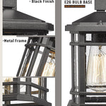 2 pack exterior wall sconces black outdoor wall lantern with seeded glass shade