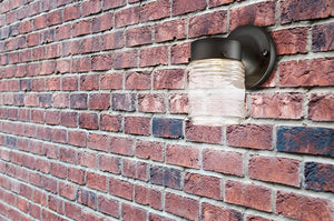 Jelly jar glass wall sconce