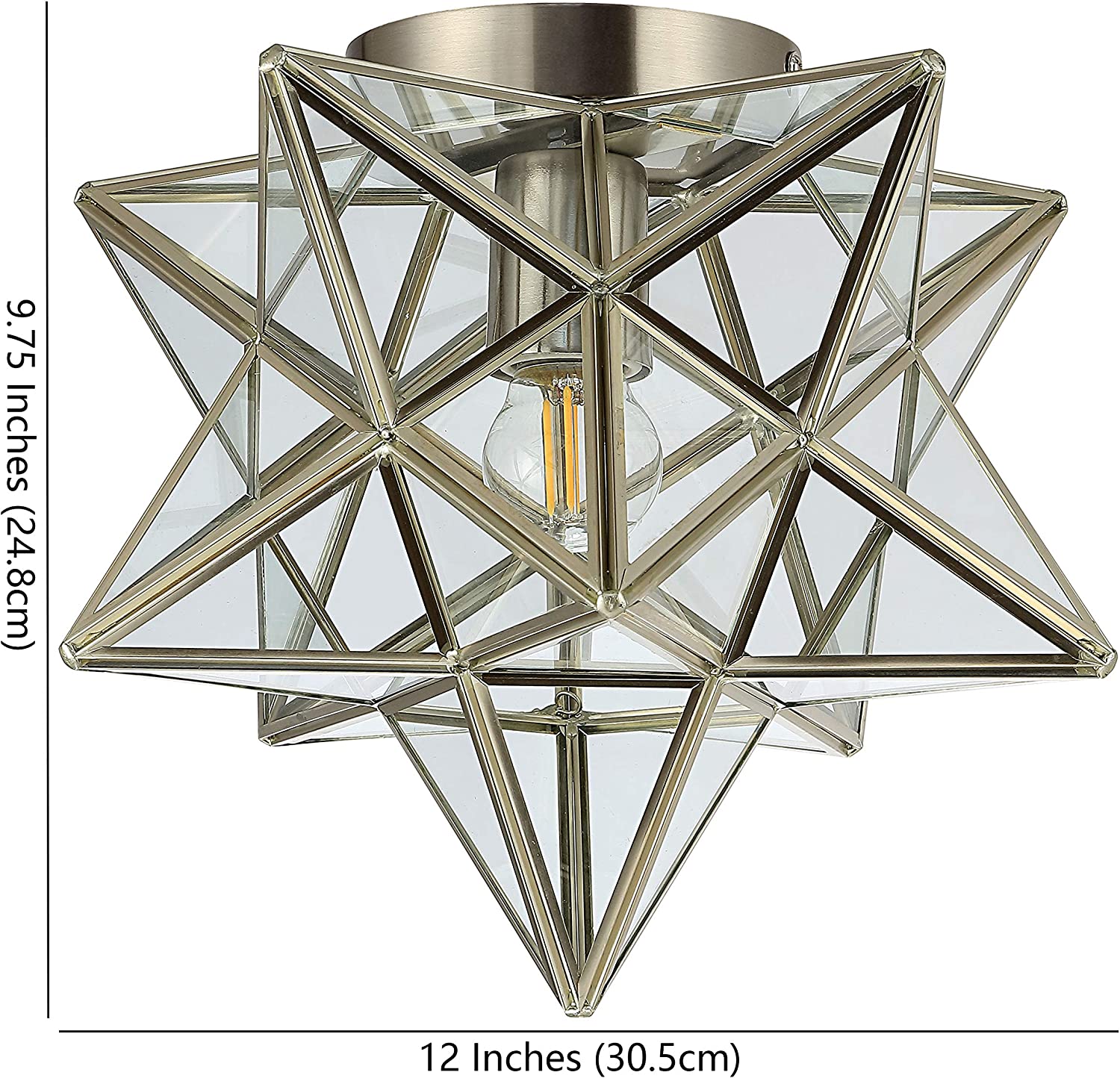 Moravian star ceiling light contemporary flush mount ceiling fixture