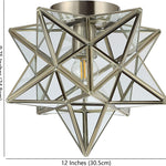 Moravian star ceiling light contemporary flush mount ceiling fixture