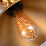 Copper ceiling light fixture semi flush mount lighting