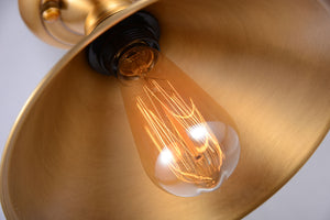 Copper ceiling light fixture semi flush mount lighting
