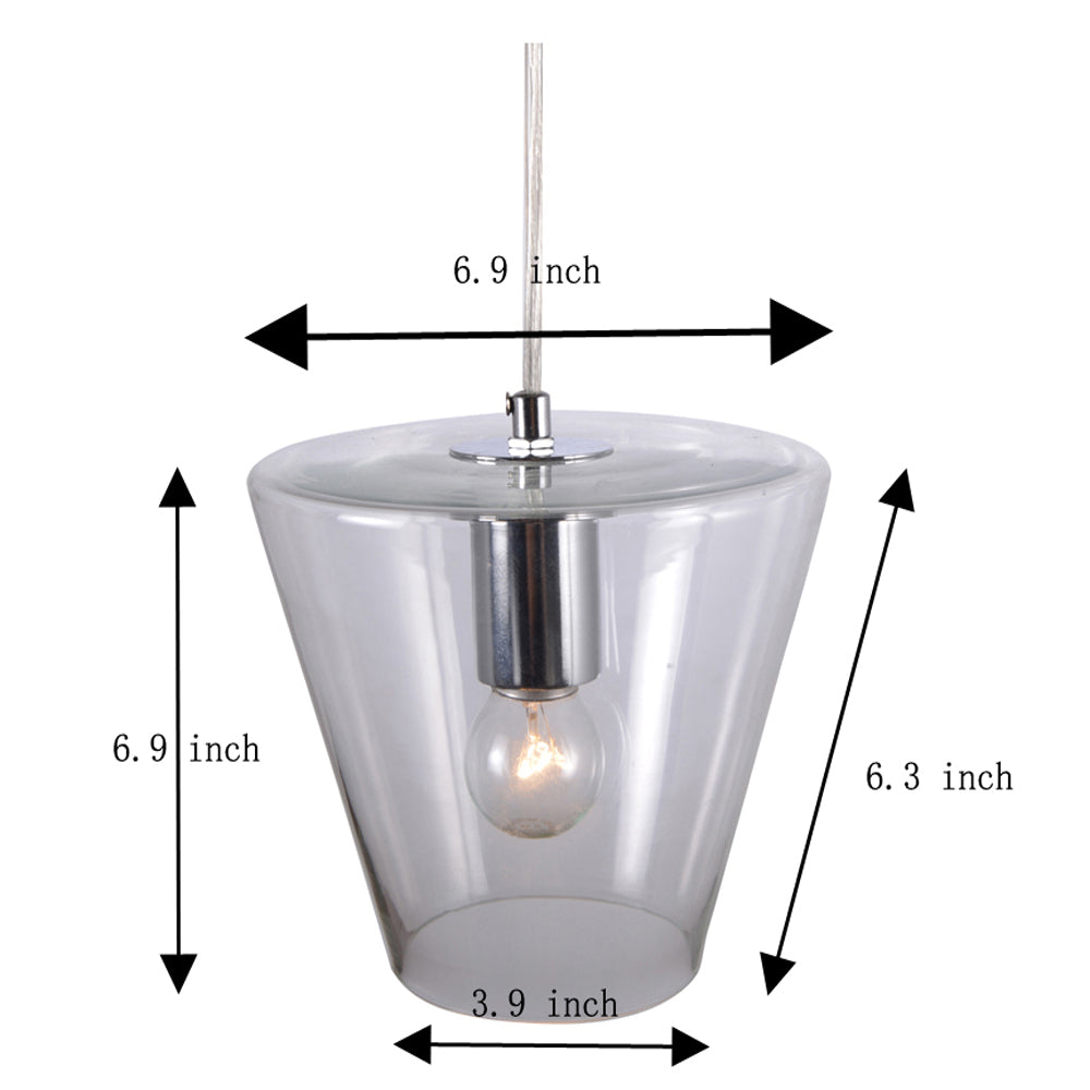 Cone kitchen island pendant lighting glass pendant lamp