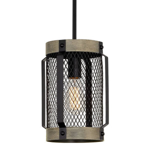 Rust pendant light wire cage hanging lantern pendant lamp