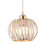 Modern gold pendant light crystal ceiling hanging lamp