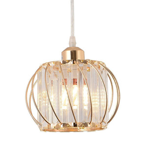 Modern gold pendant light crystal ceiling hanging lamp
