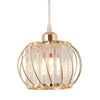 Modern gold pendant light crystal ceiling hanging lamp