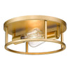 12 inch light Flush Mount Light antique round ceiling lamp with gold finish