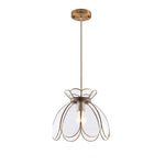 Lotus flower pendant light modern grass pendant lamp