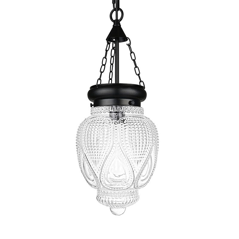 Black kitchen sink light fixture glass ceiling pendant light farmhouse hanging lamp