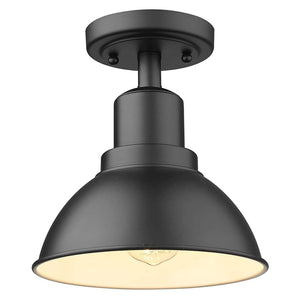 Mini Semi Flush Mount Ceiling Light industrial black ceiling light fixture