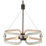Drum wooden chandelier 4 light antique ceiling pendant light fixture