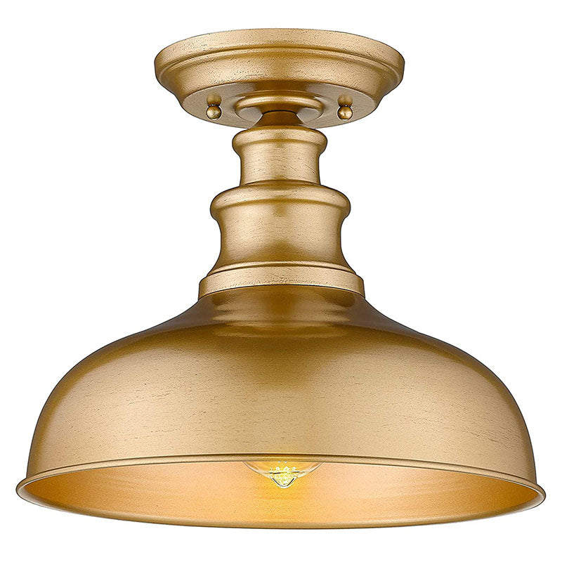 Ceiling Light Semi Flush Mount Indoor Ceiling Light Fixture with Gold Finish