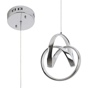 Modern white pendant light fixtures irregular ring  pendant lighting for kitchen island