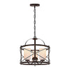 Round  kitchen lights ceiling hanging chandelier vintage industrial cage hanging light