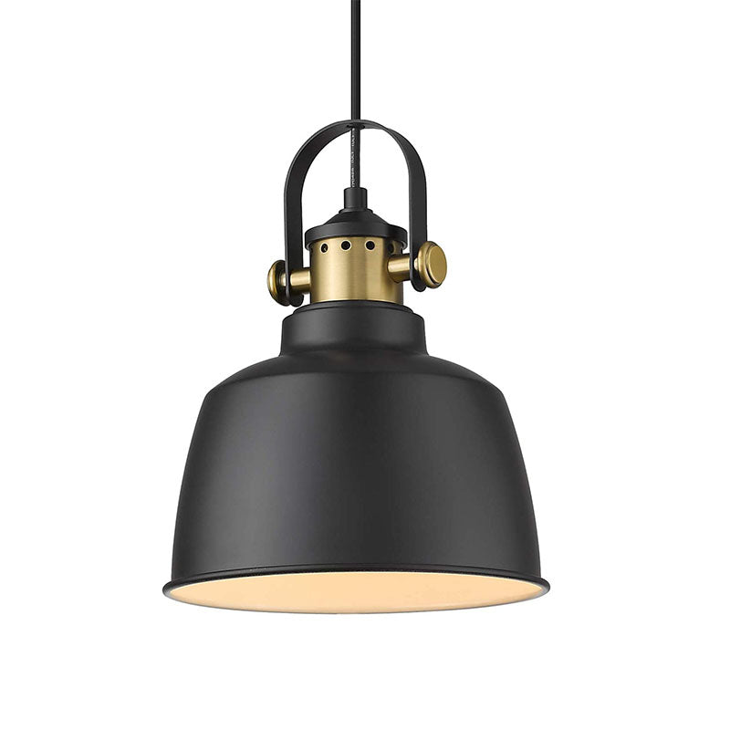 Farmhouse black chandelier industrial hanging light fixture for kitchen island