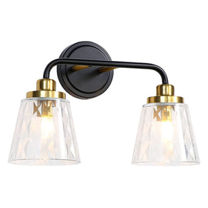 2 light vintage vanity wall ight over mirror black wall light fixture with glass shade