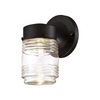 Jelly jar glass wall sconce