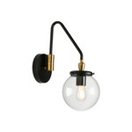 Adjustable swing arm glassl wall light vintage industrial arm wall lamp