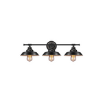 3 light vanity wall sconce industrial black wall light fixture