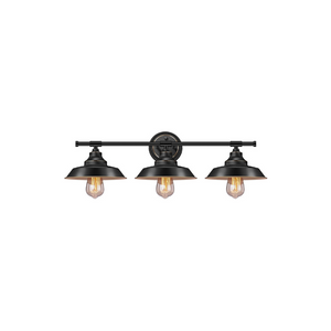 3 light vanity wall sconce industrial black wall light fixture