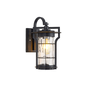 Modern outdoor house lights black wall mount exterior wall lamp sconce light with glass shade