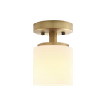 Modern glass ceiling light fixture 1 light semi flush mount light fixture
