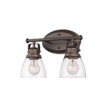 2 light rust wall sconce vanity wall light with bronze finish