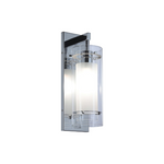 Modern wall sconce glass wall light with chrome finish