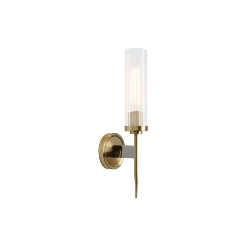 Antique industrial wall sconce with bronze finish
