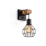 Black wall mount light fixture indoor vintage cage  farmhouse wall sconces