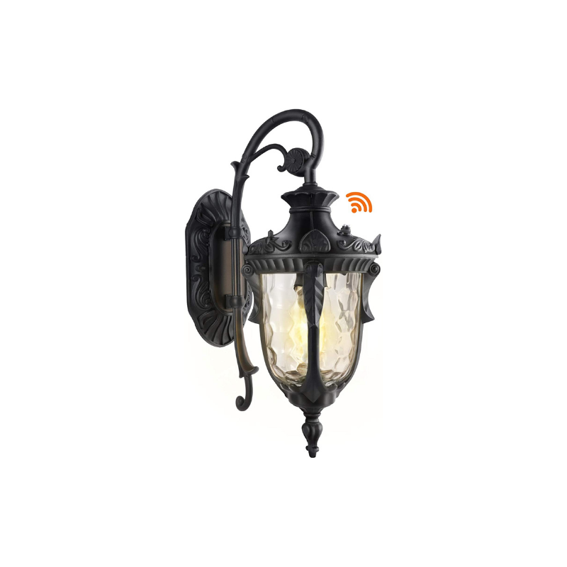 Outdoor house lights wall mount black arm dusk to dawn outdoor lighting